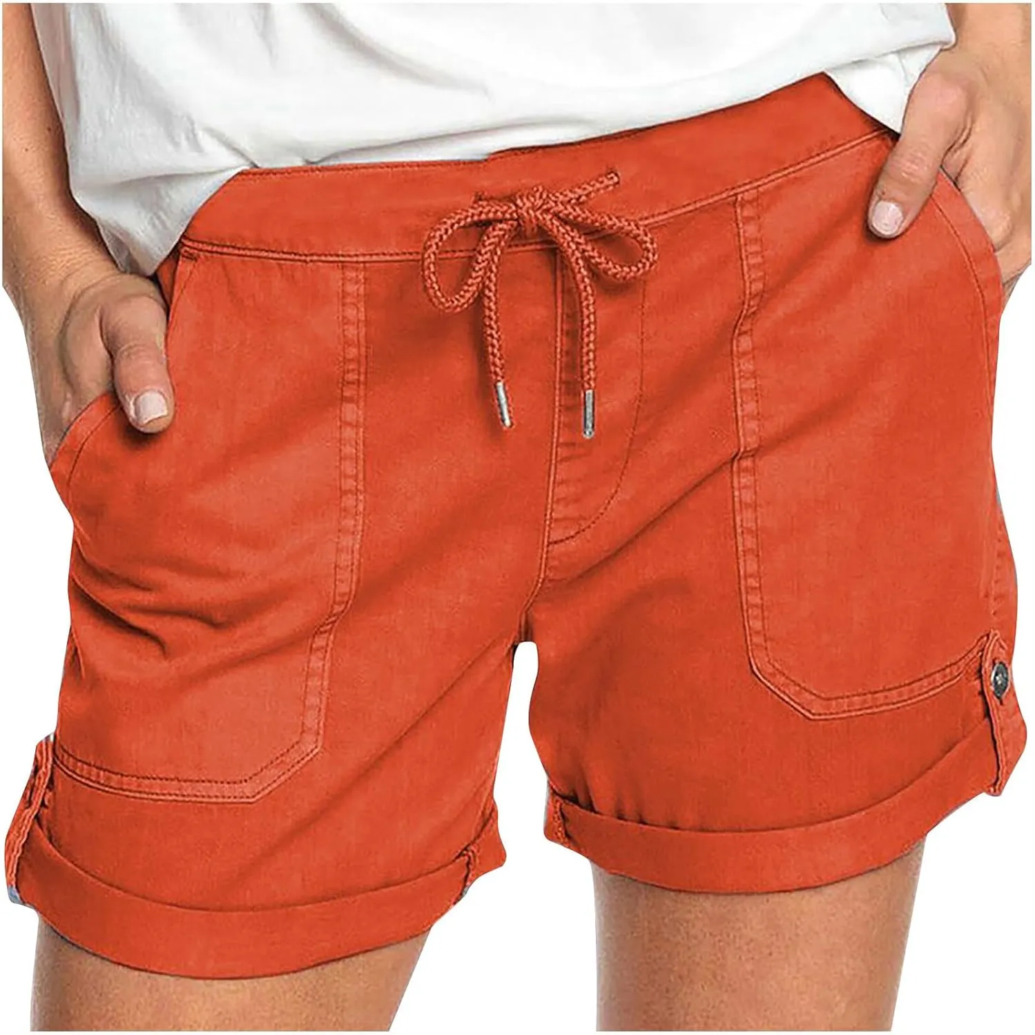 Shorts for Women Trendy Summer High Waisted Shorts Loose Fit Breathable Comfortable Shorts Pants with Pockets