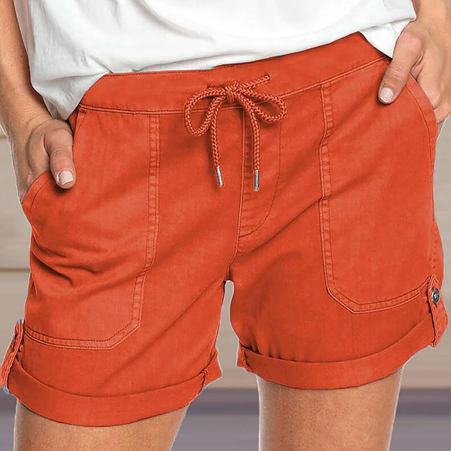 Shorts for Women Trendy Summer High Waisted Shorts Loose Fit Breathable Comfortable Shorts Pants with Pockets