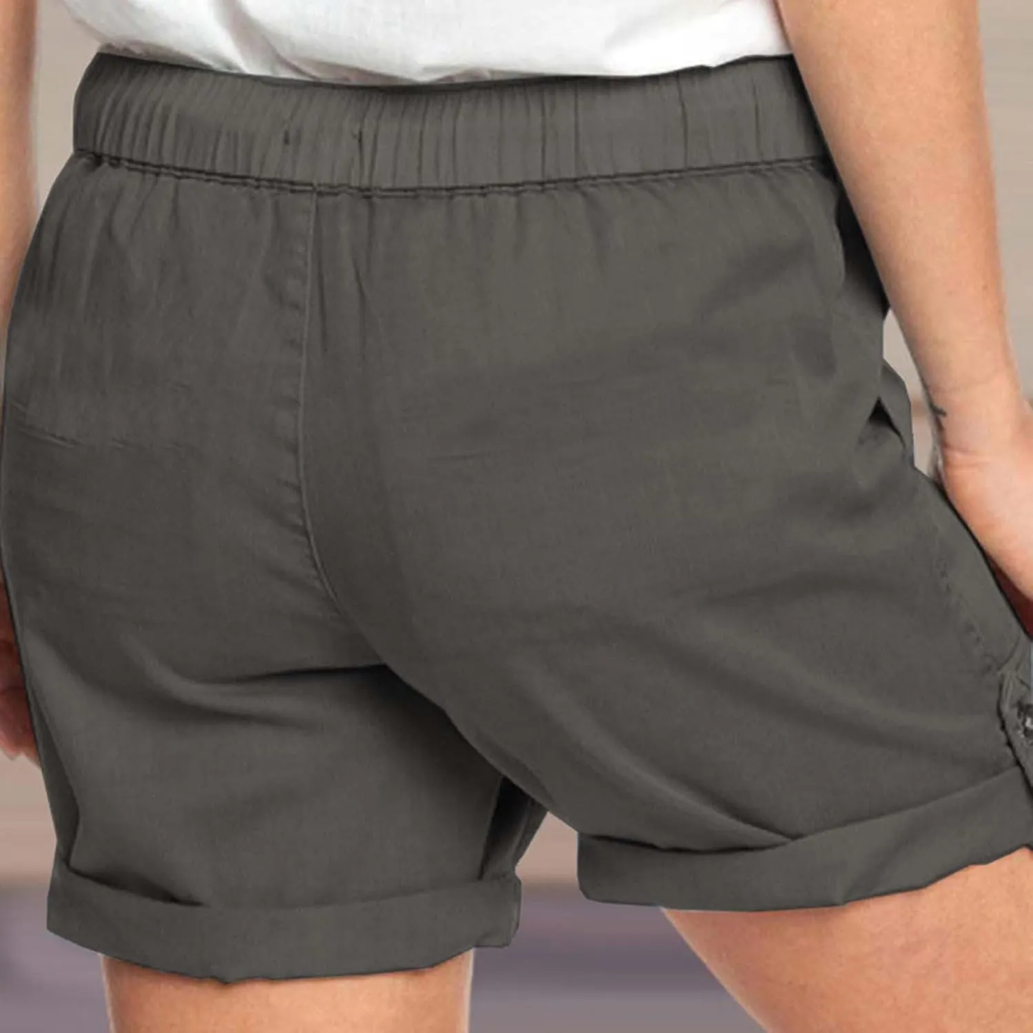 Shorts for Women Trendy Summer High Waisted Shorts Loose Fit Breathable Comfortable Shorts Pants with Pockets