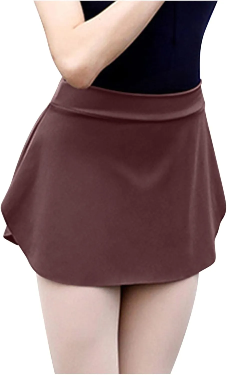 Skirts for Women Trendy High Waisted Smooth Dance Skirt Side Pleated Skirts Fashion Sports Tennis Skirts