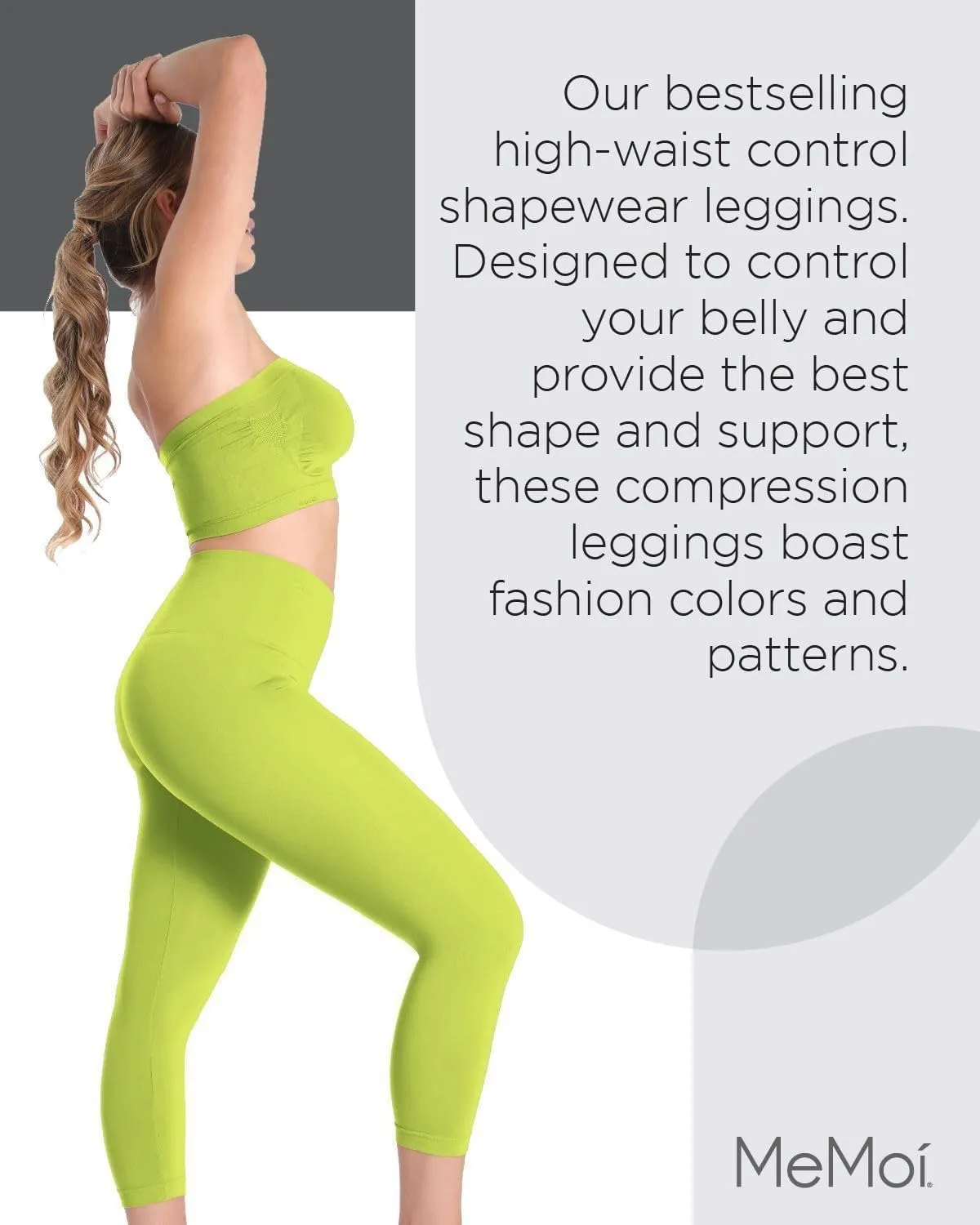 SlimMe Shapewear Leggings, High Waisted Leggings Tummy Control, Comfortable and Breathable Compressions Pants for Women