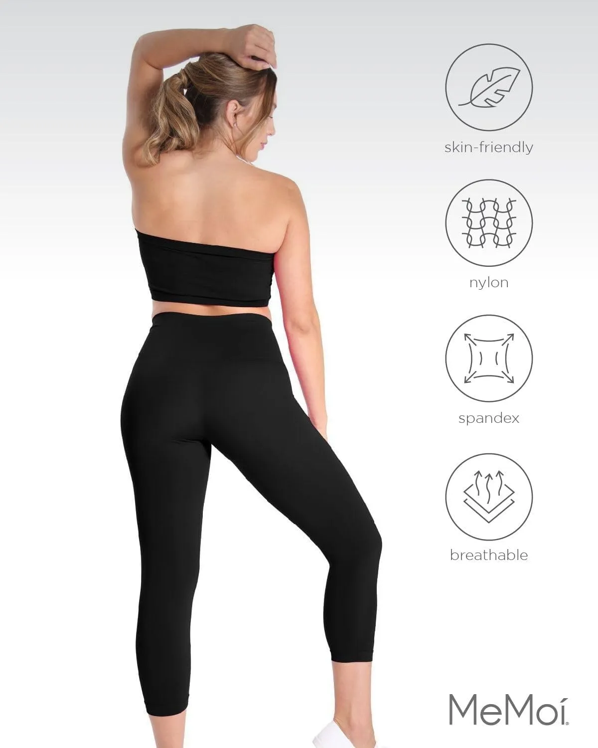SlimMe Shapewear Leggings, High Waisted Leggings Tummy Control, Comfortable and Breathable Compressions Pants for Women