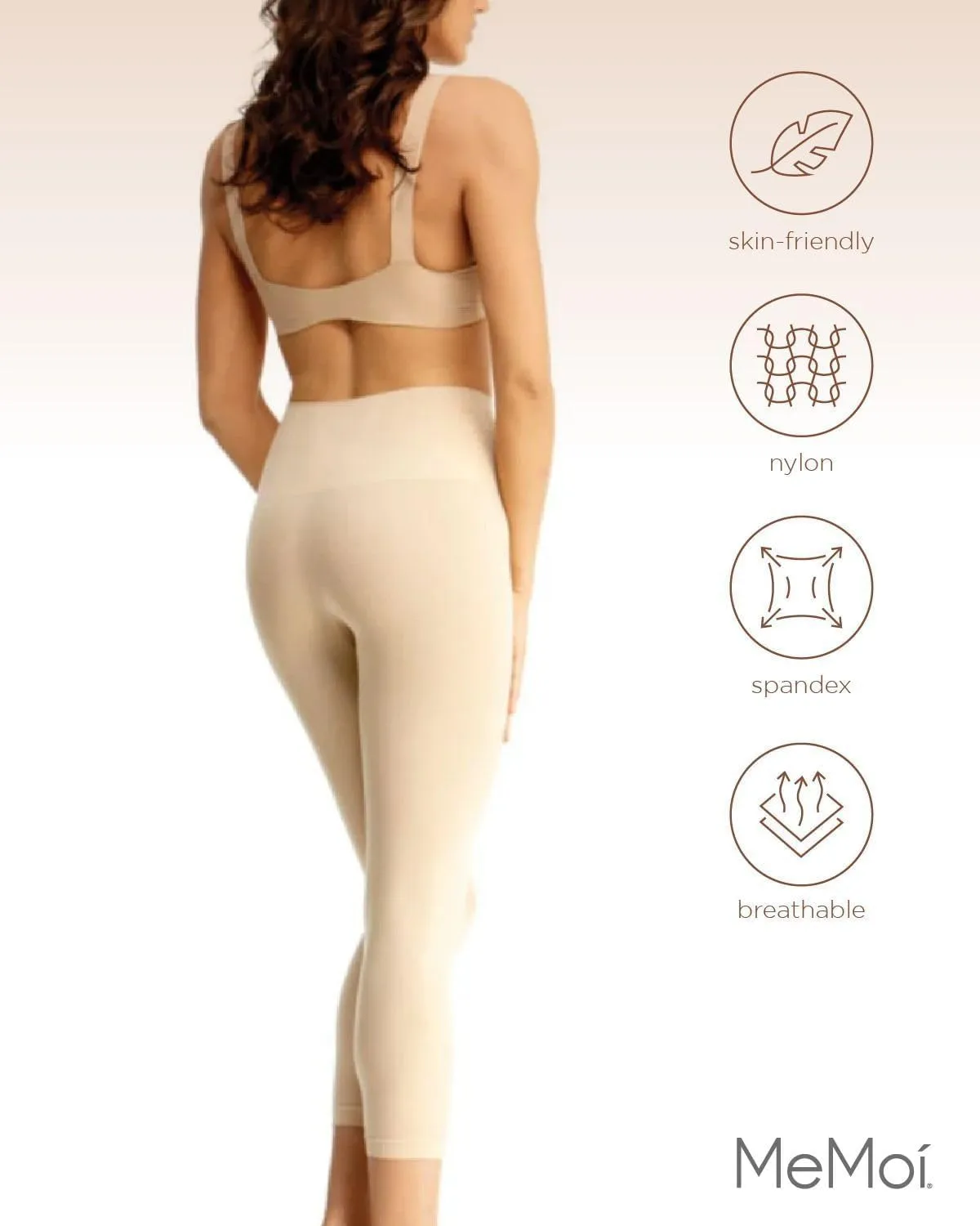SlimMe Shapewear Leggings, High Waisted Leggings Tummy Control, Comfortable and Breathable Compressions Pants for Women