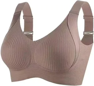 Sports Bras for Women Seamless Wireless Bras Full Coverage Yoga Braletts No Underwire Workout Bras Full Support Bra