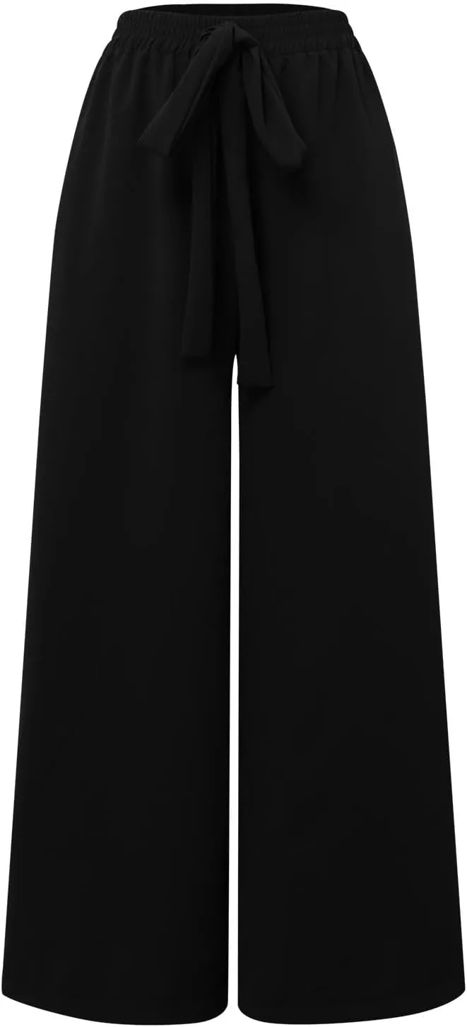 Straight Leg Pants Winter Silk Travel Capris with Pockets Flare Leggings Flare Leggings