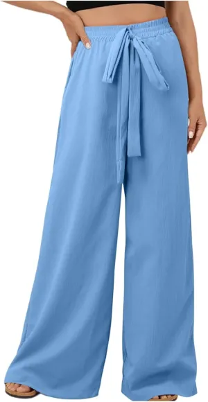 Straight Leg Pants Winter Silk Travel Capris with Pockets Flare Leggings Flare Leggings