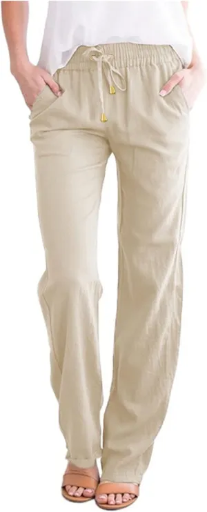 Straight Leg Pants Winter Silk Travel Capris with Pockets Flare Leggings Flare Leggings