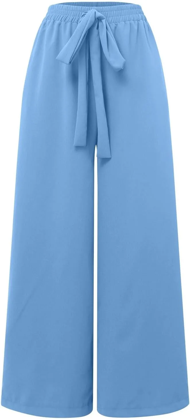 Straight Leg Pants Winter Silk Travel Capris with Pockets Flare Leggings Flare Leggings