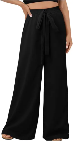 Straight Leg Pants Winter Silk Travel Capris with Pockets Flare Leggings Flare Leggings