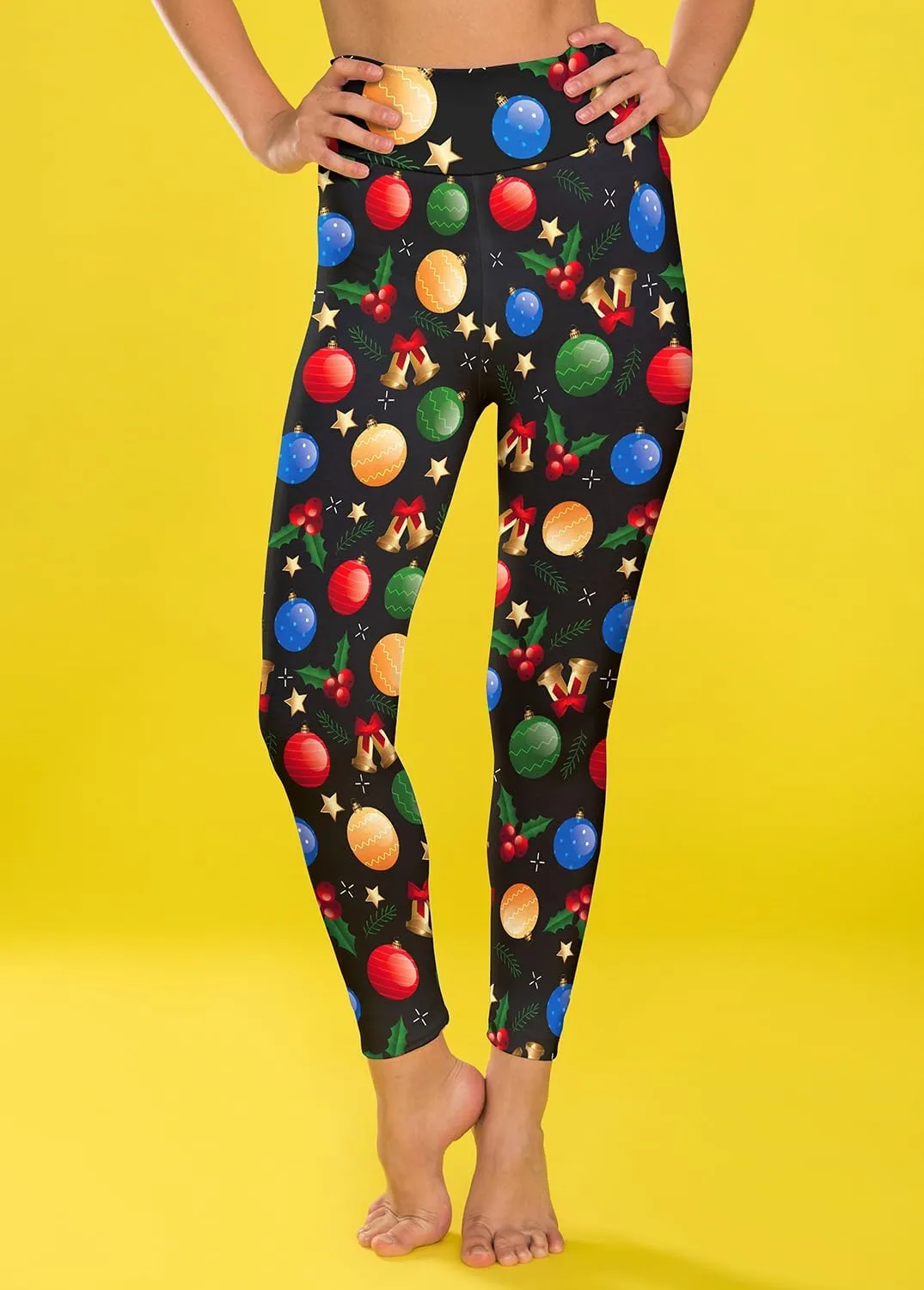 Sugar Skull Leggings - Soft Brushed High Waisted Halloween & Christmas Leggings for Women