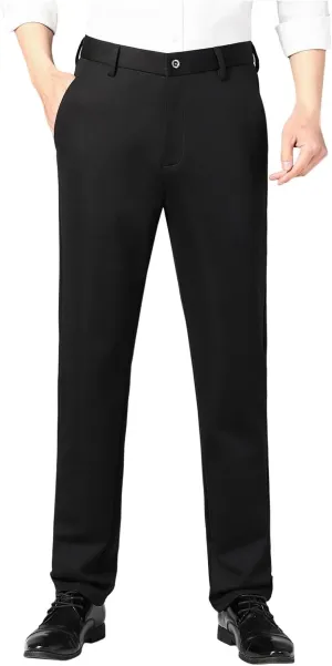 Suit Pants for Men's,Fashion Slim Fit Dress Pants Classic Dress Trousers Expandable Waist Formal Suit Trousers