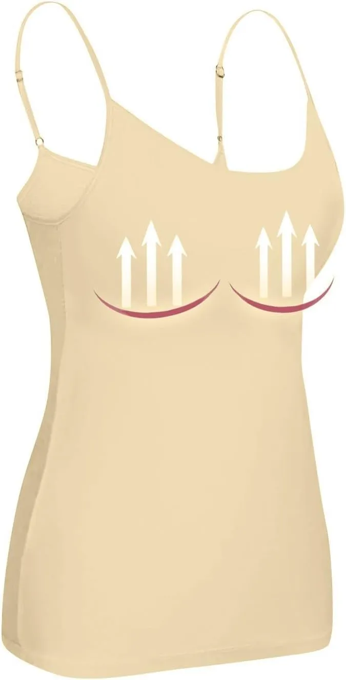 Tank Tops for Women 2025 Built in Bra Workout Yoga Gym Cami Square Neck Sleeveless Low Cut Corset Sexy Under Wear