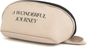 Travel Underwear Organizer Bag for Women,Portable Underwear Bra Storage Bag,Large Cosmetic Bag Toiletry Bag,Lightweight Lingerie Bag,Packing Organizer Travel Essentials,Gifts for Women (Creamy White)