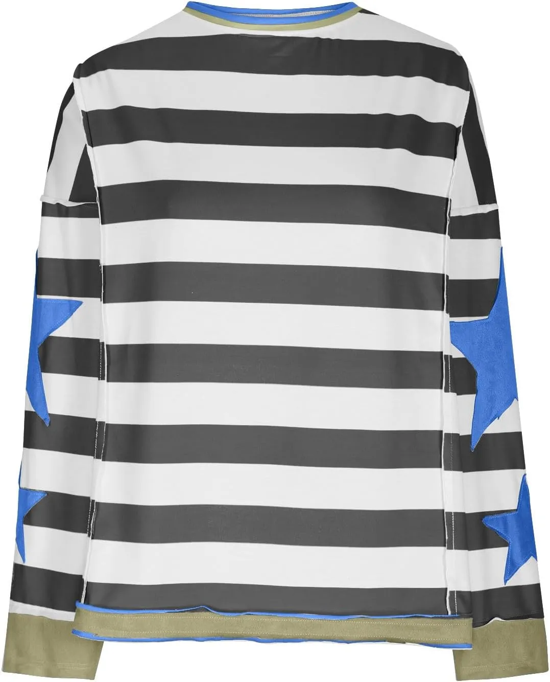 Trendy Sweatshirt for Women Cute Star Matching Hoodies Novelty Inside-Out Sweater Fall Long Sleeve Tops