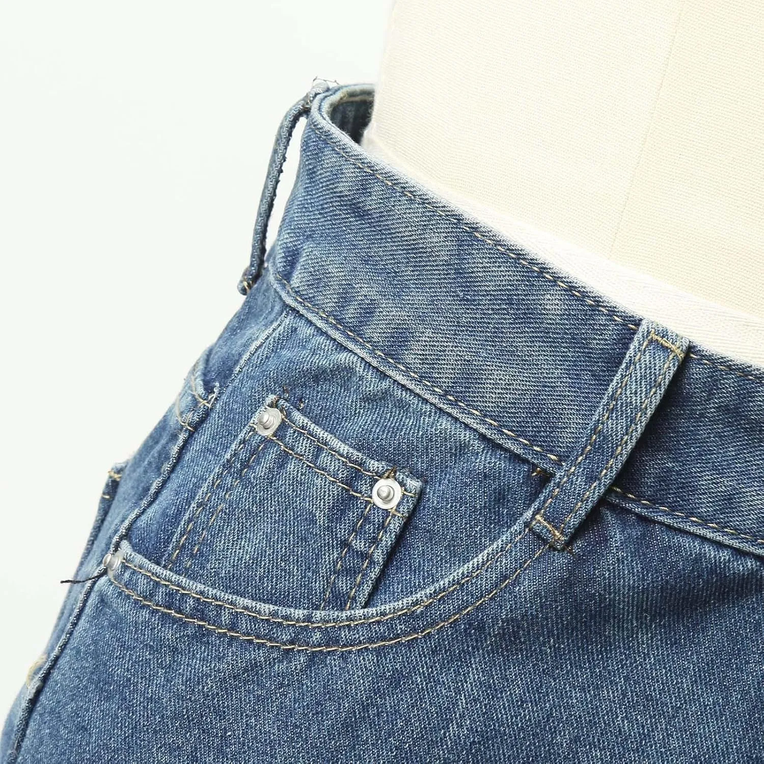 Vintage Baggy Jeans for Women High Waist Wide Leg Boyfriend Y2k Denim Pants Streetwear Hip Hop Trousers with Pockets