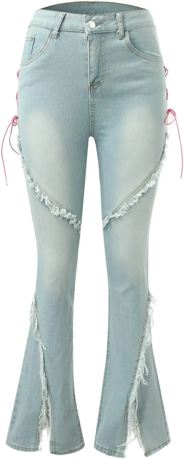 Vintage Baggy Jeans for Women High Waist Wide Leg Boyfriend Y2k Denim Pants Streetwear Hip Hop Trousers with Pockets