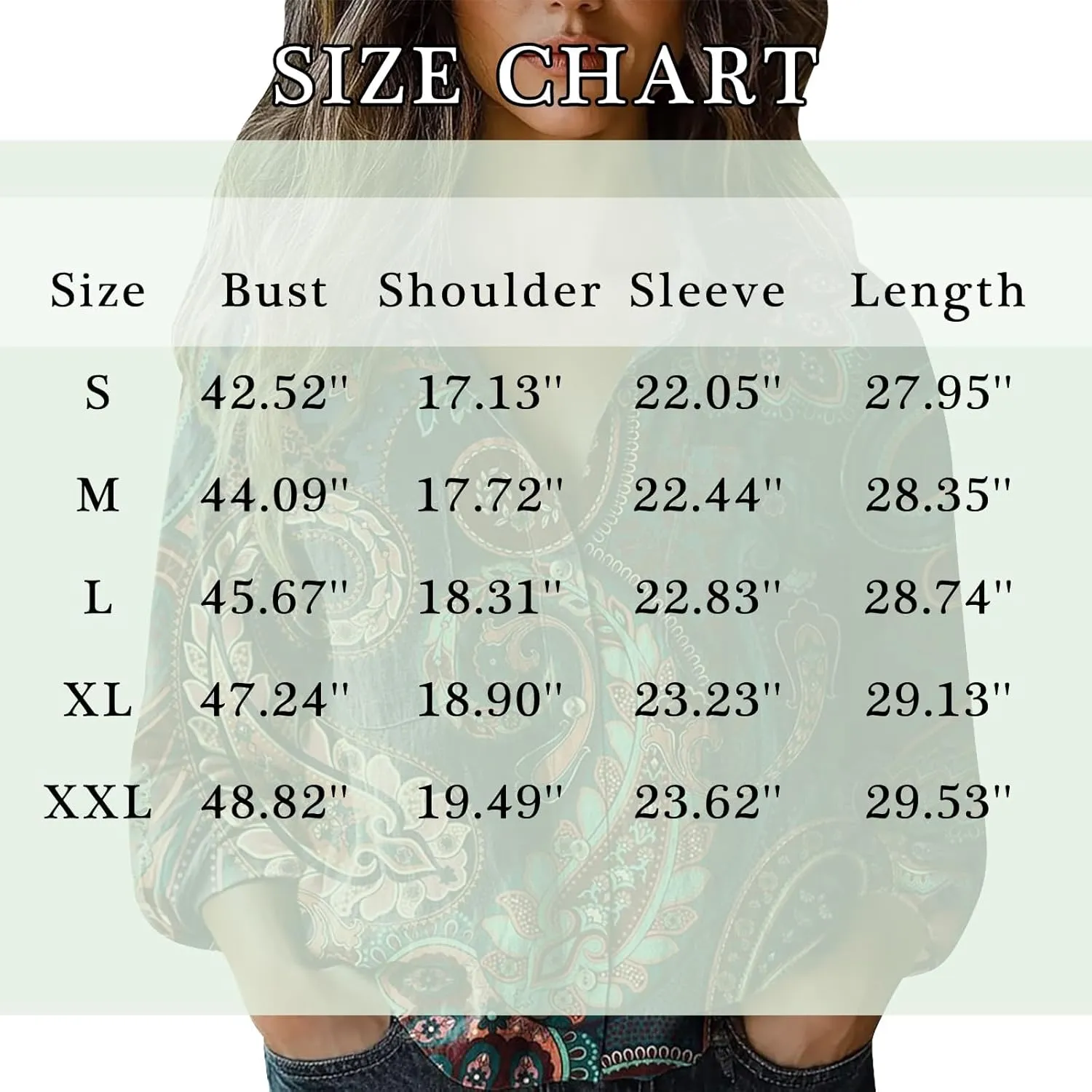 Vintage Boho Tops for Women Floral Print Shirt Casual Long Sleeve Button Up Blouses Loose Fit Dressy Peasant T-Shirts
