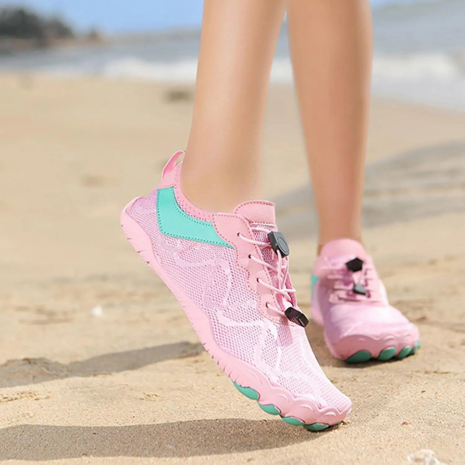 Water Shoes for Men Women Barefoot Beach River Shoes for Wading Diving Sand Volleyball Summer Outdoor Sports Shoe Hiking Walking Boating Fishing Lightweight Laceless Indoor Cushion Shoe Yoga Boxing