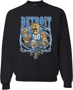 Wild Bobby Hometown City Detroit Fan | DET Fantasy Football Fan Pride Sports Crewneck Sweatshirt