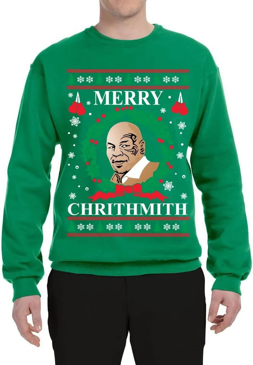 Wild Bobby Merry Chrithmith Ugly Christmas Sweater Unisex Crewneck Graphic Sweatshirt