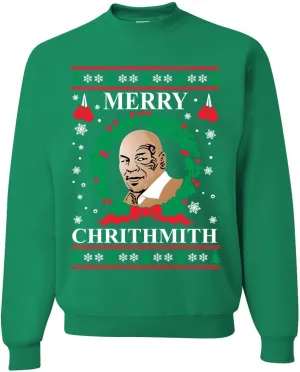 Wild Bobby Merry Chrithmith Ugly Christmas Sweater Unisex Crewneck Graphic Sweatshirt
