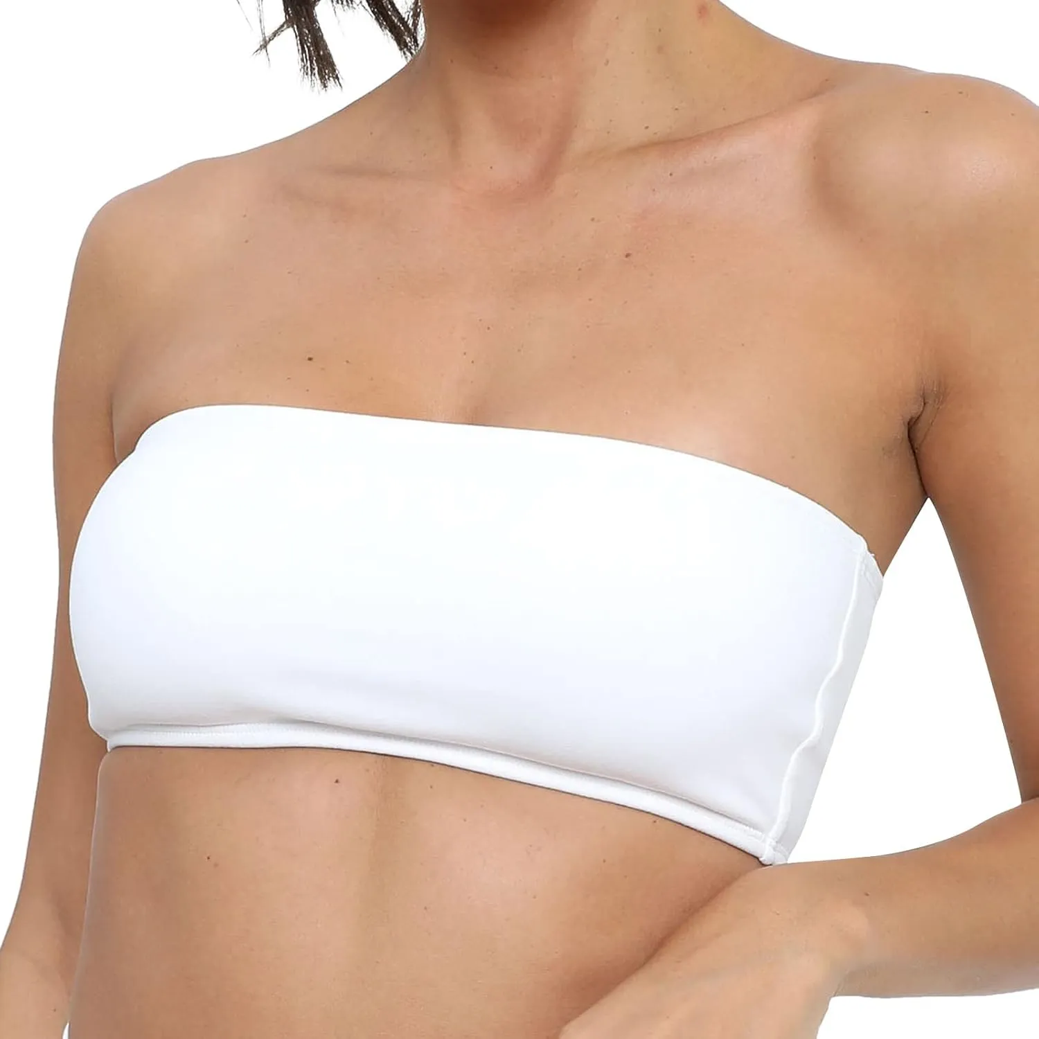 Women Bandeau BraNon Padded Strapless Bralette Bras Full Coverage Smoothing Seamless Bra Reduces Liding Tube Top