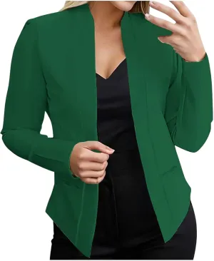 Women Blazers for Work Casual Stretchy Fall Long Sleeve Petite Blazer Business Work Suit Jackets Office