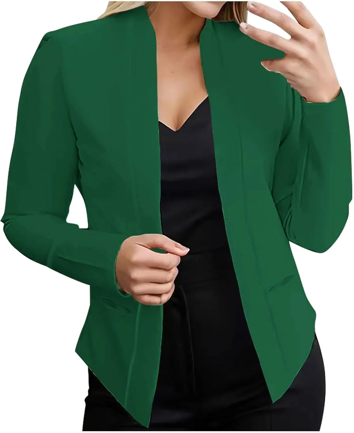 Women Blazers for Work Casual Stretchy Fall Long Sleeve Petite Blazer Business Work Suit Jackets Office