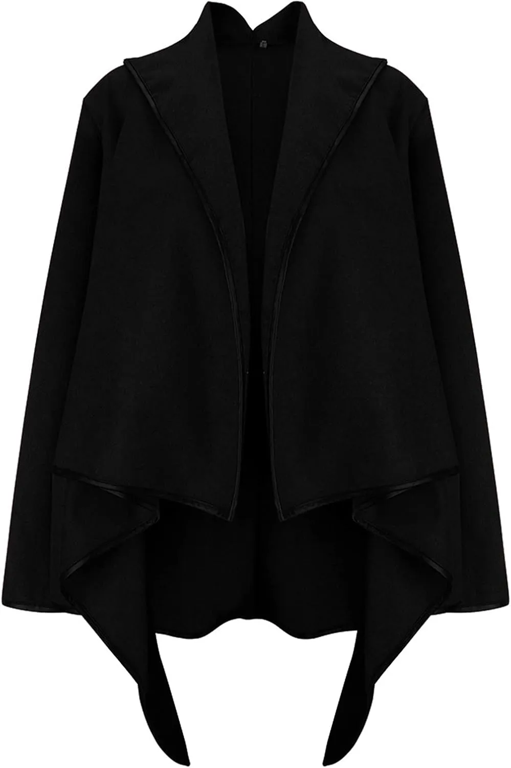 Women Irregular Bow Coat Zippers Long Sleeve Wool Warm Jacket Windbreaker Soft Front Zip Turtleneck Sweatshirt Womens Coat
