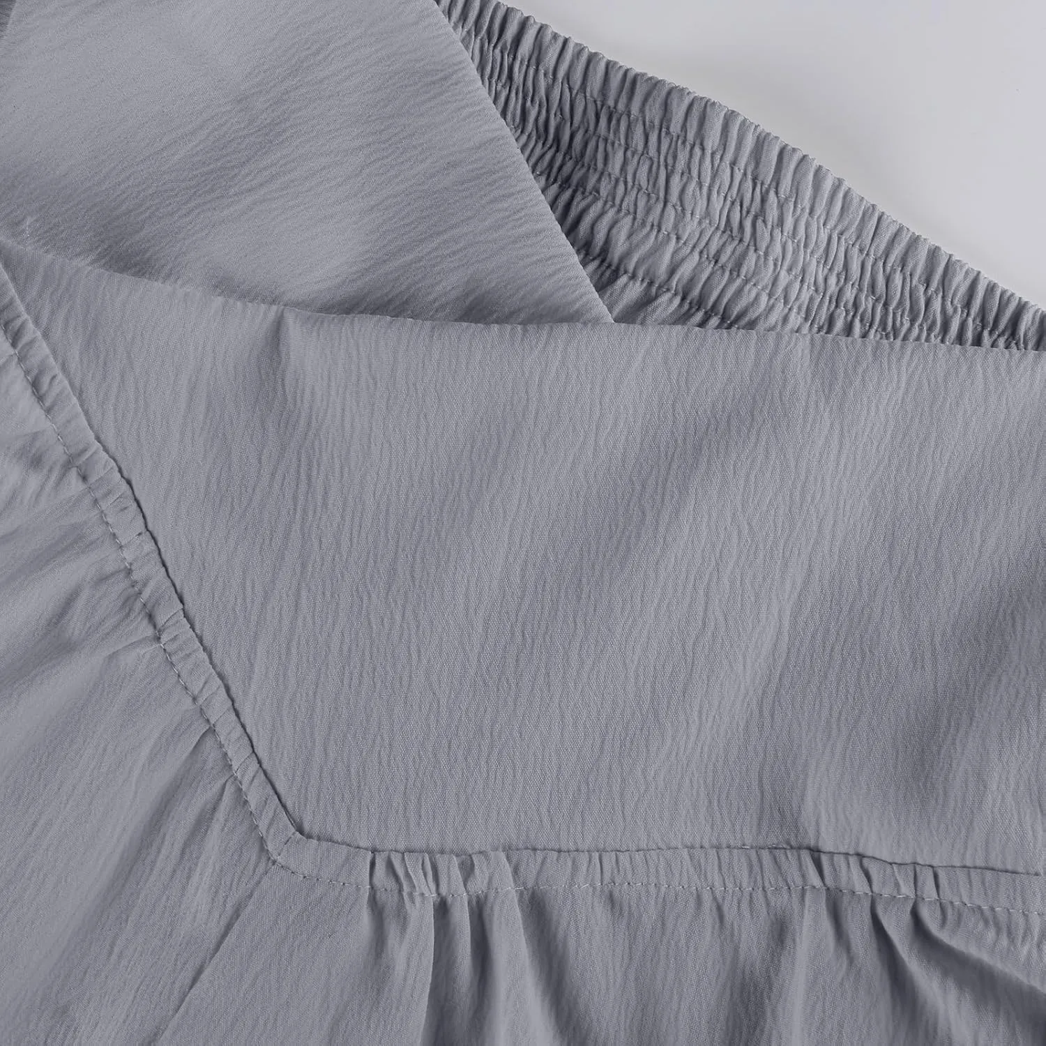 Women Linen Pants Crossover Wide Leg Pants Dressy Palazzo Pants Summer Boho Pants with Pocket Casual Lounge Pant