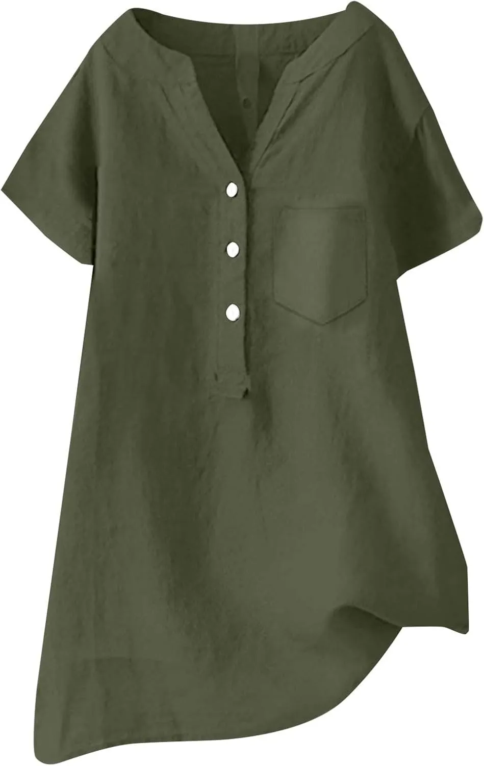 Women Linen Shirts Autumn and Winter Work Daily Long Sleeved Slim Light Blue Shirt Top Women Blouses Linen Blouses