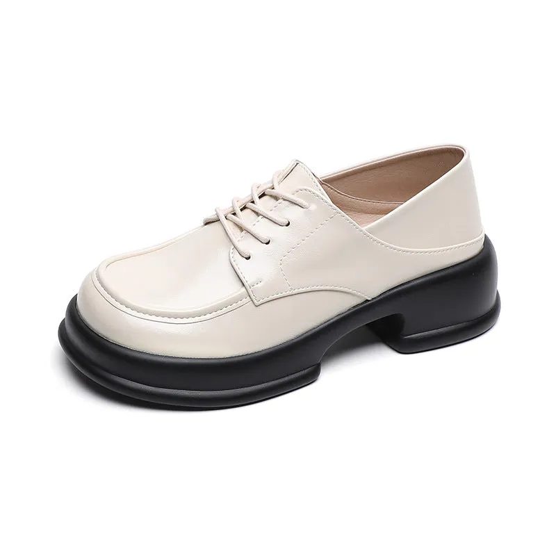 Women Retro Casual Thick Sole Loafers