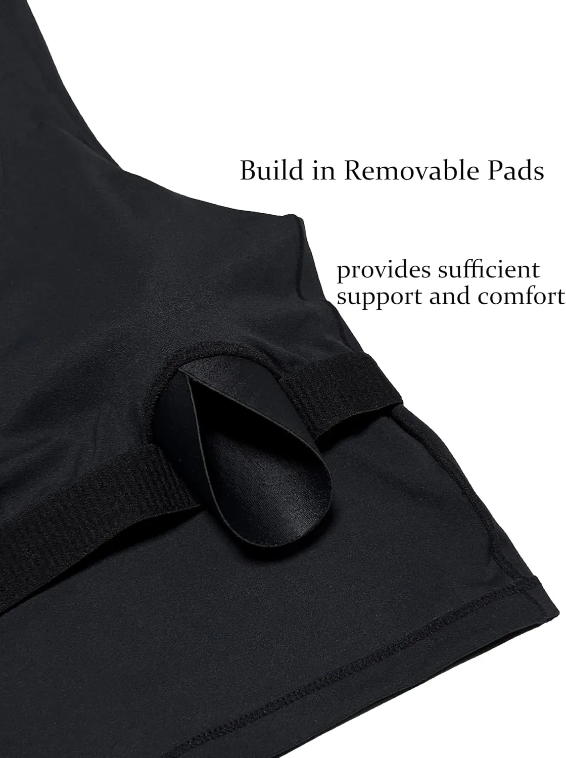 Women V-Neck Longline Sports Bras Low U Back Workout Yoga Athletic Crop Tank Top with Built in Bra
