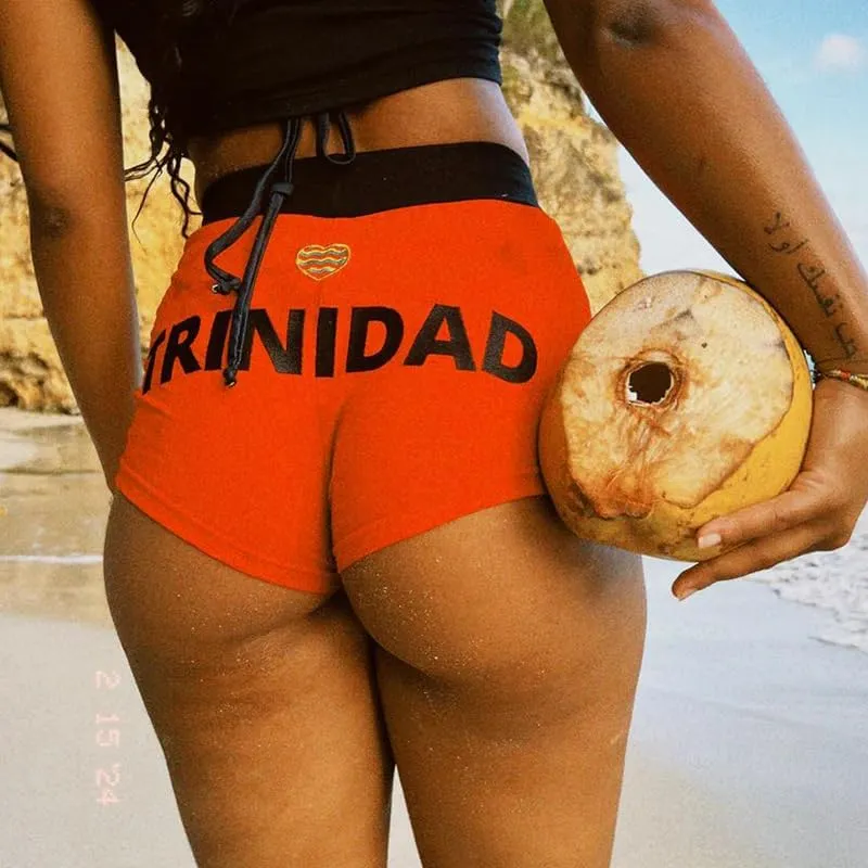 Women Y2K Sexy Booty Shorts Woman Hot Pants Athletic Shorts Letter Printed Womens Yoga Beach Shorts