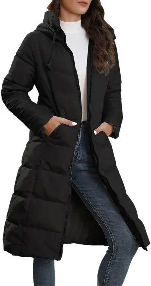 Womens 2024 Winter Fashion Clothes Puffer Jacket Lightweight Winter Coat Quilted Puffer Parka Coat Womens Winter