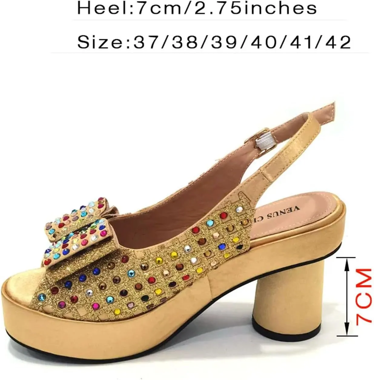 Womens 2025 Gold Wedding Shoes Set Bridal Pumps and Matching Evening Bag Rhinestone Flower Crystal Clutch Purses