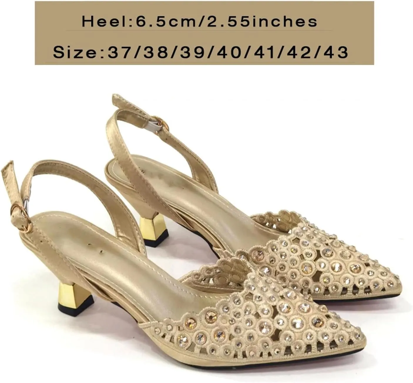 Womens 2025 Gold Wedding Shoes Set Luxury Rhinestone Pumps and Beaded Sequin Evening Bag Flower Crystal Clutch Purses