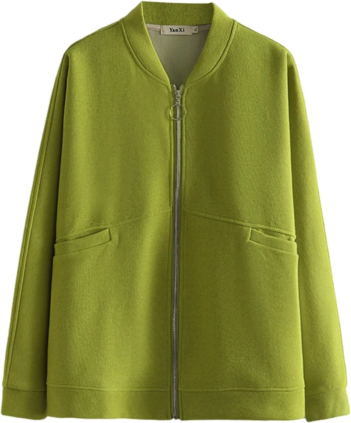 Women's Baseball Jackets Long Sleeve 2024 Winter Coats Full Zip Sweatshirts Plus Size Trendy Casual Outerwear Overcoats
