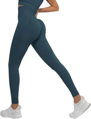Women's Compression Leggings for Sports, Gym, High Waist Booty Scrunch Butt Yoga Trousers, Fashion Leggings