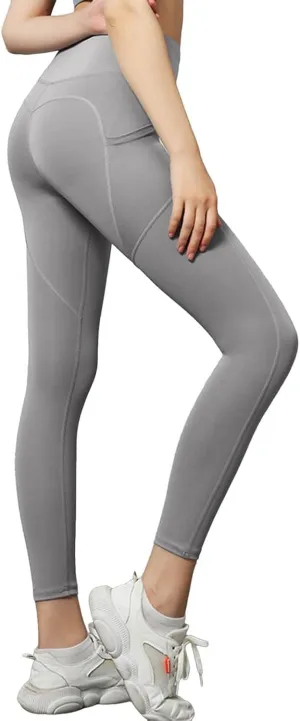Women's Compression Leggings for Sports, Gym, High Waist Booty Scrunch Butt Yoga Trousers, Fashion Leggings
