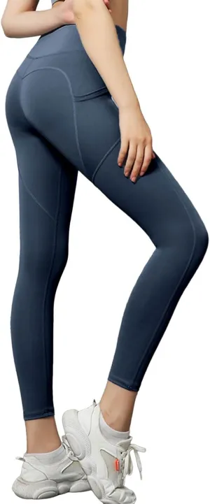 Women's Compression Leggings for Sports, Gym, High Waist Booty Scrunch Butt Yoga Trousers, Fashion Leggings