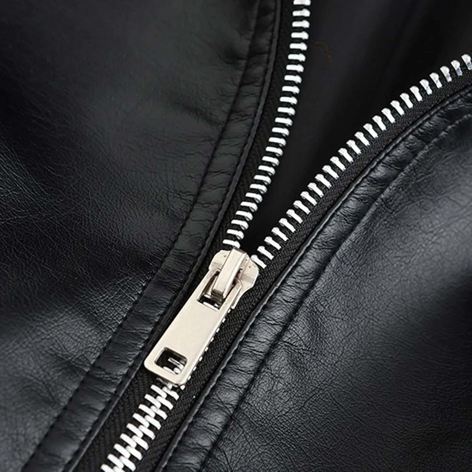 Women's Faux Leather Jacket Moto Biker Short Coat Hooded Jackets Plus Size Motorcycle Lightweight Zip Up Outerwear