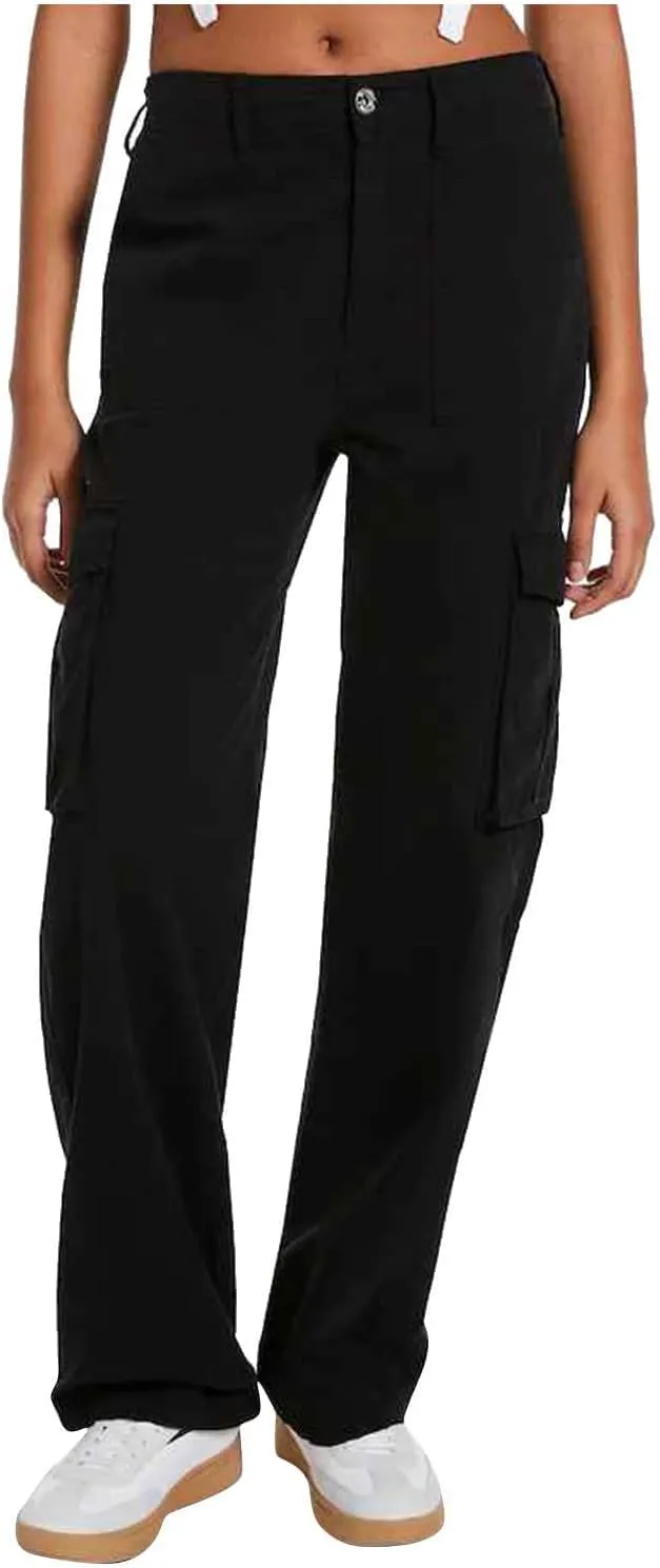 Women's Fleece Lined Pants Winter high Business Slacks with Pockets Flare Leggings Flare Leggings