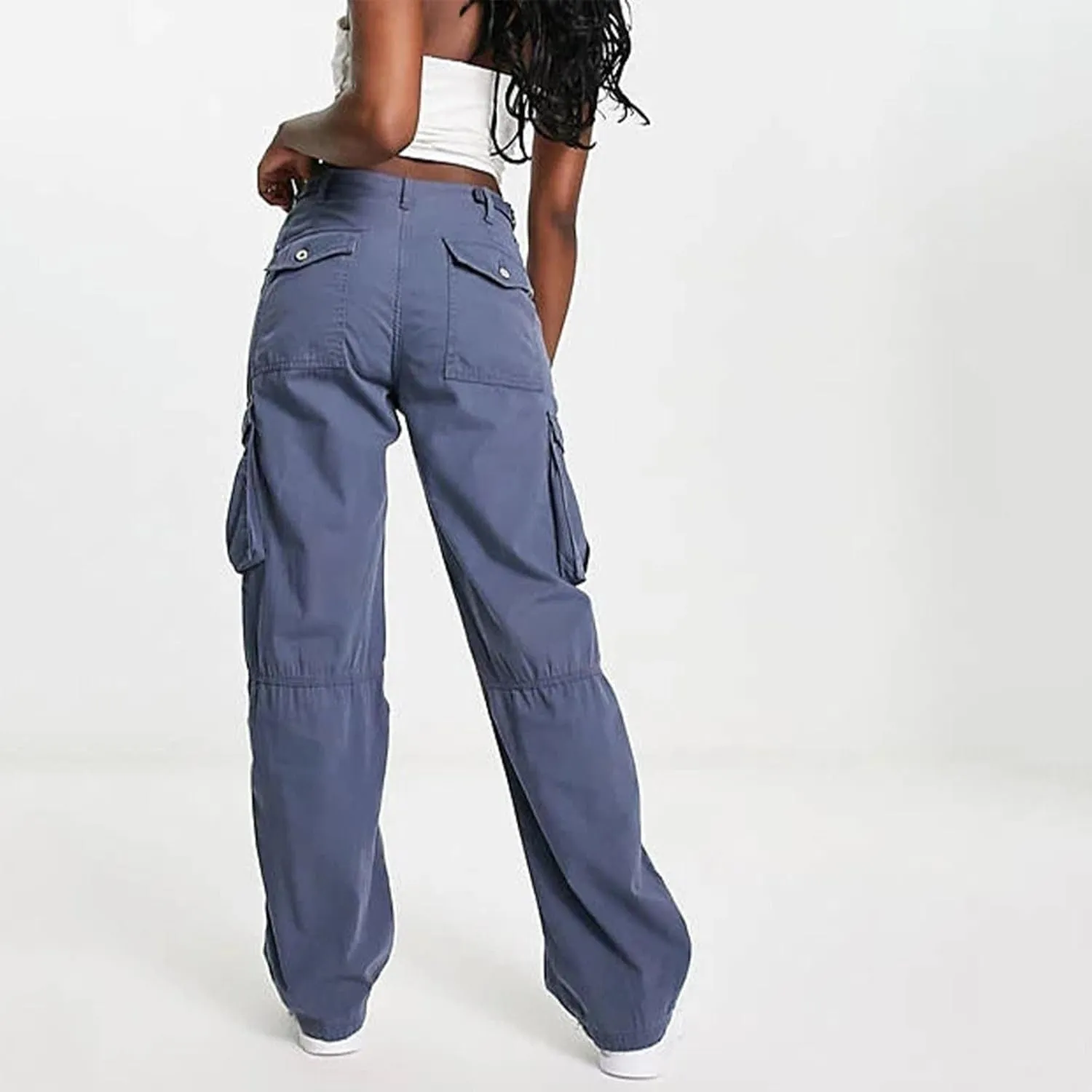 Women's Fleece Lined Pants Winter high Business Slacks with Pockets Flare Leggings Flare Leggings