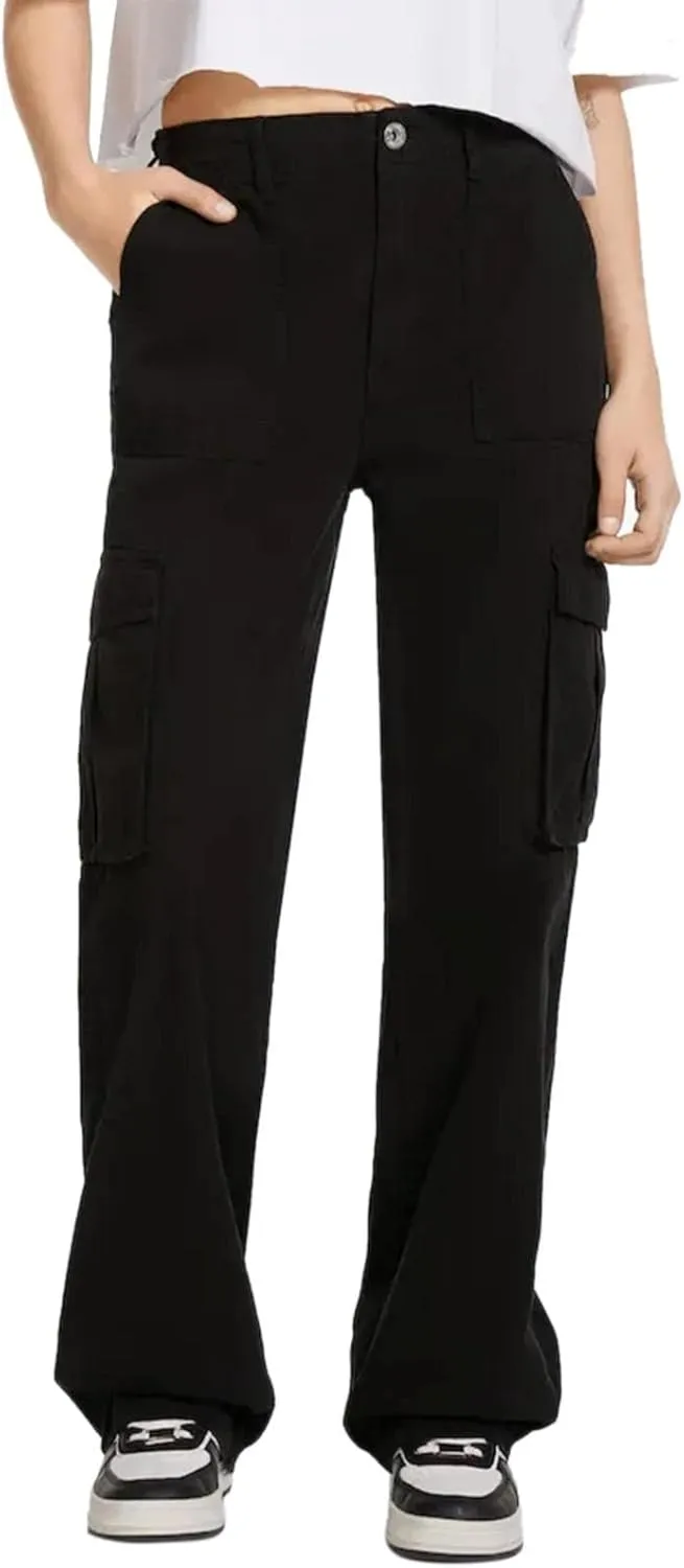 Women's Fleece Lined Pants Winter high Business Slacks with Pockets Flare Leggings Flare Leggings