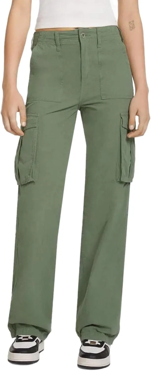Women's Fleece Lined Pants Winter high Business Slacks with Pockets Flare Leggings Flare Leggings