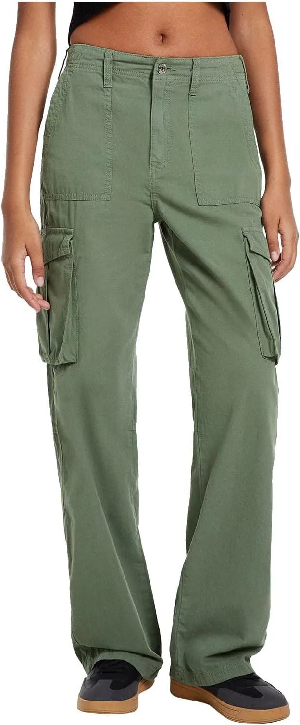 Women's Fleece Lined Pants Winter high Business Slacks with Pockets Flare Leggings Flare Leggings