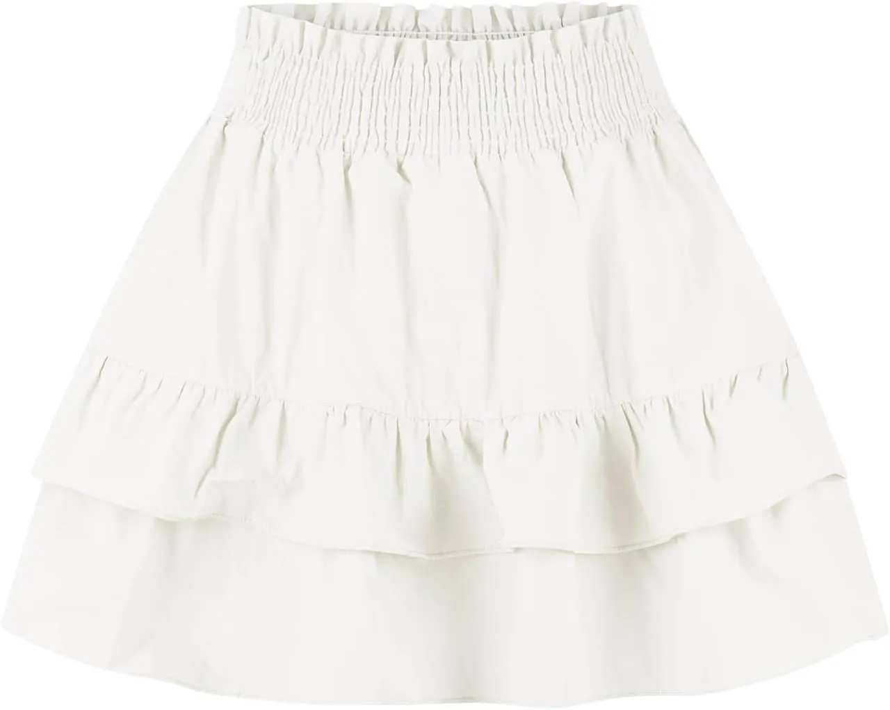 Womens High Waist Ruffle Mini Skirt Cute Tiered Short Skirt Causal Pleated Flowy Skirts Beach Vacation Flowy Skirt