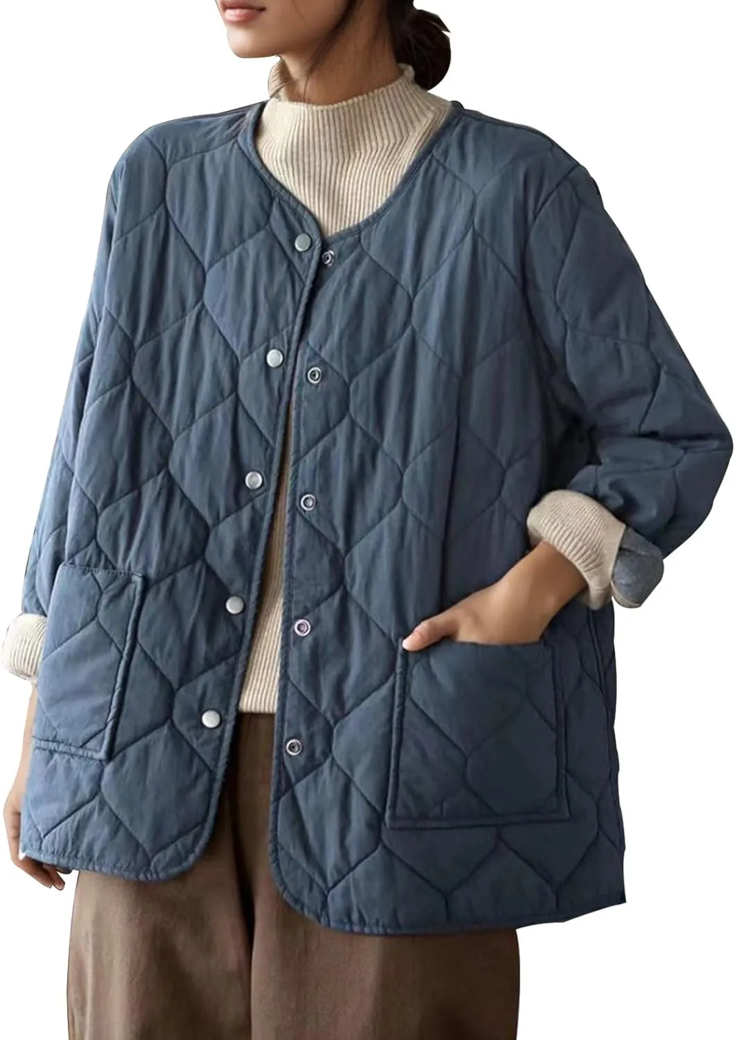 Women's Lightweight Down Coat Long Sleeve Zip Packable Short Puffer Jackets Trendy Windproof 2023 Winter Outerwear