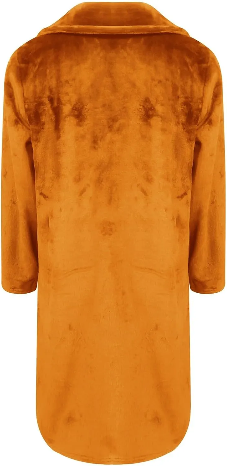Womens Long Cardigan Sweater Casual Open Front Cardigans Button Down Trench Coat Oversized Pea Coat with Pockets